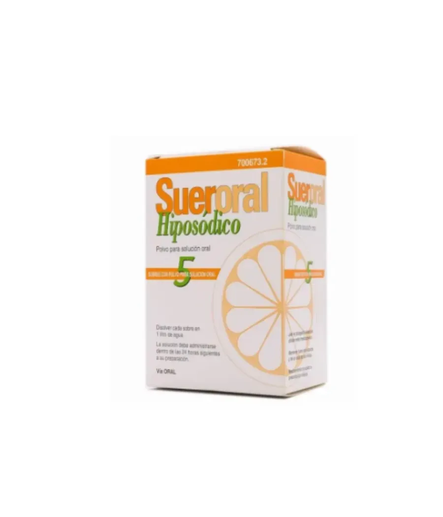 SUERORAL HIPOSODICO 5 SOBRES POLVO SOLUCIÓN ORAL
