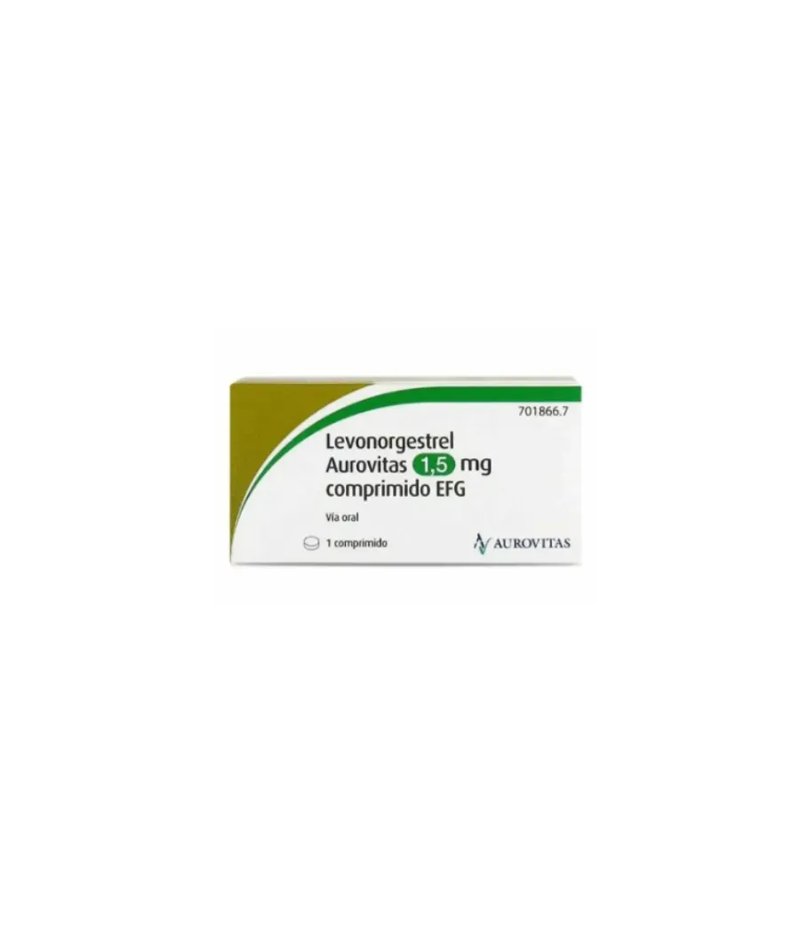 LEVONORGESTREL AUROVITAS 1.5 MG 1 COMPRIMIDO