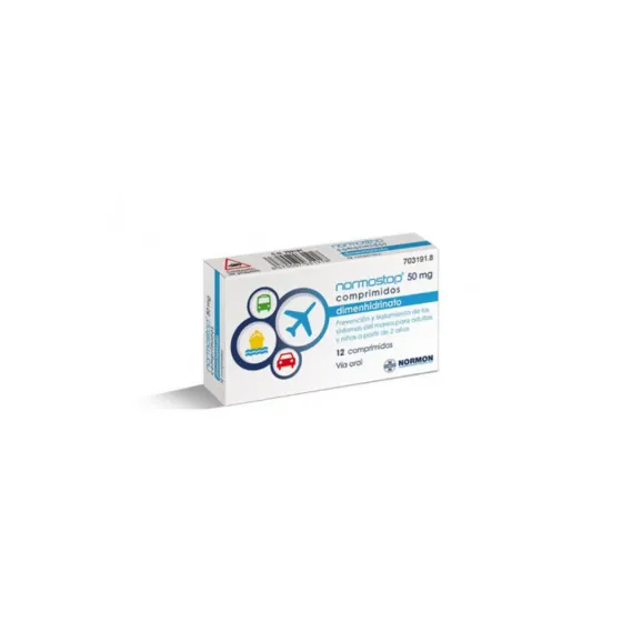 NORMOSTOP 50 MG 12 COMPRIMIDOS