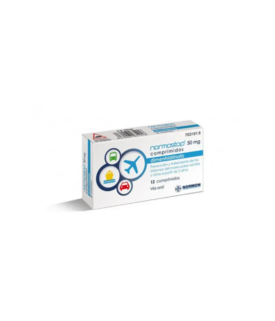 NORMOSTOP 50 MG 12 COMPRIMIDOS