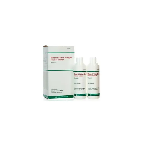 MINOXIDIL VIÑAS 50 MG/ML SOLUCION CUTANEA 2 FRASCOS 120 ML