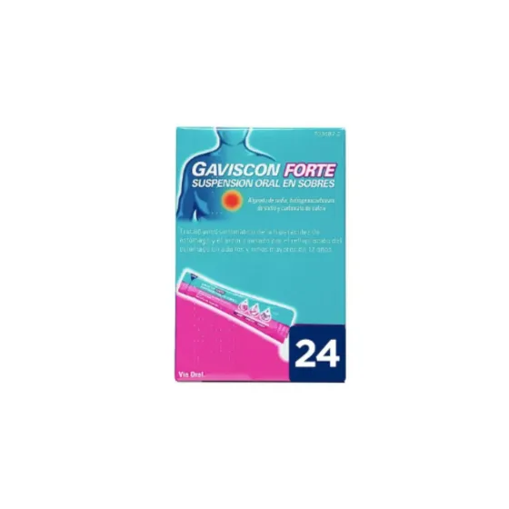 GAVISCON FORTE 24 SOBRES SUSPENSION ORAL 10 ML
