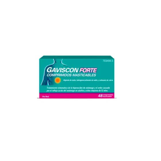 GAVISCON FORTE 48 COMPRIMIDOS MASTICABLES