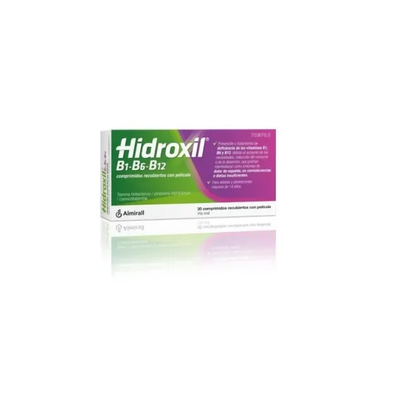 HIDROXIL B1 B6 B12 30 COMPRIMIDOS