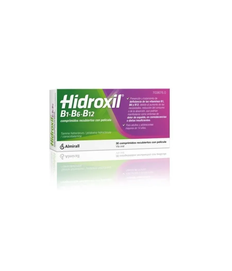 HIDROXIL B1 B6 B12 30 COMPRIMIDOS