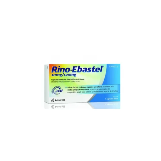RINO EBASTEL 10/120 MG 7 CAPSULAS