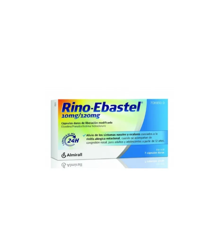 RINO EBASTEL 10/120 MG 7 CAPSULAS