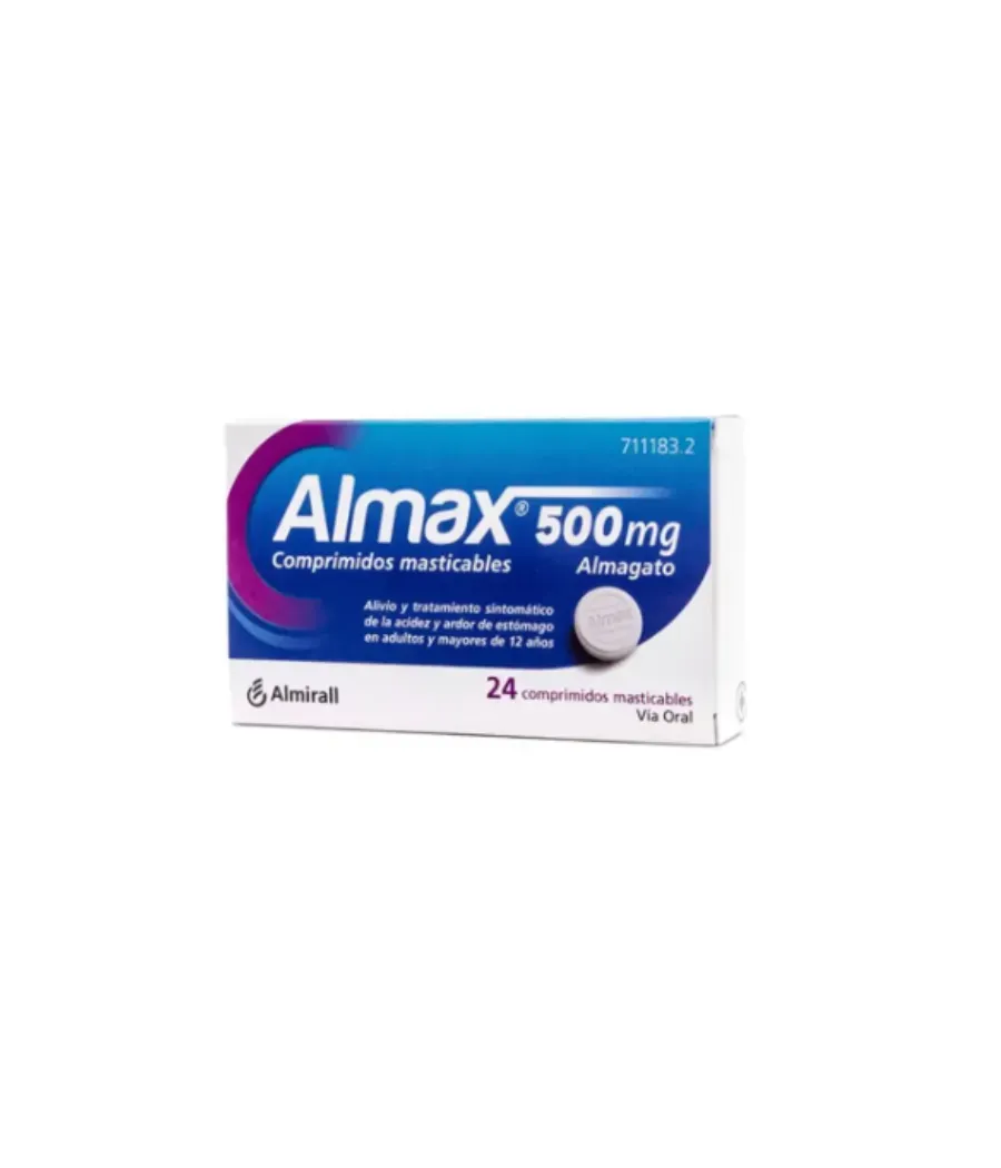 ALMAX 500 MG 24 COMPRIMIDOS MASTICABLES