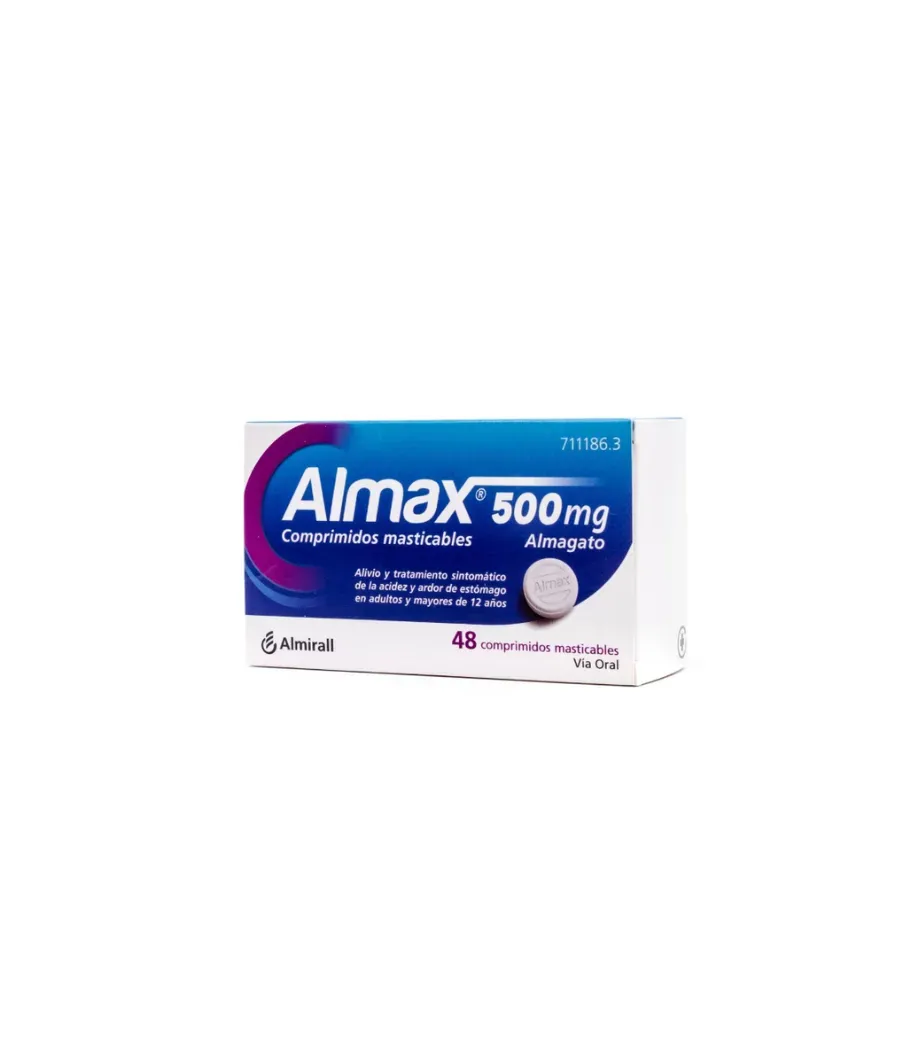 ALMAX 500 MG 48 COMPRIMIDOS MASTICABLES