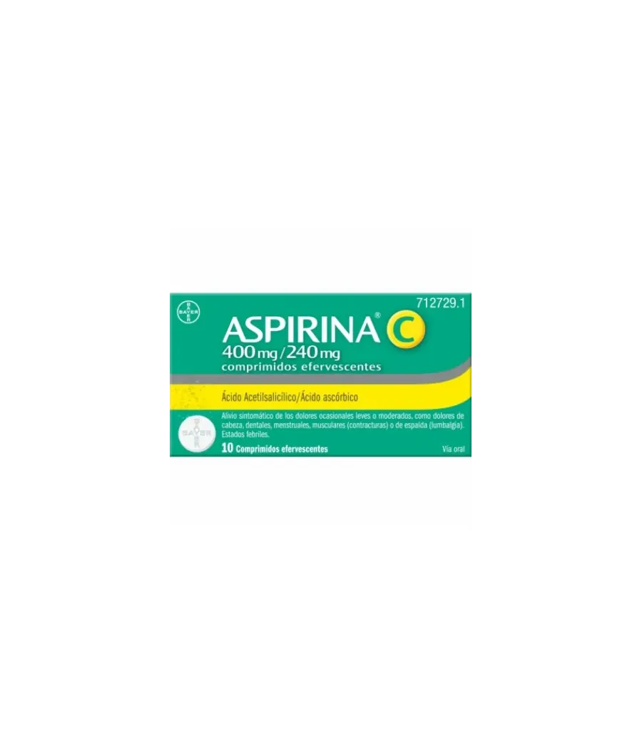 ASPIRINA C 400/240 MG 10 COMPRIMIDOS EFERVESCENTES