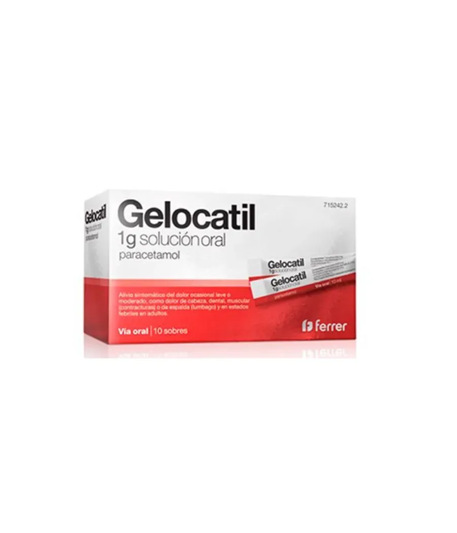 GELOCATIL 1 G SOLUCION ORAL 10 SOBRES