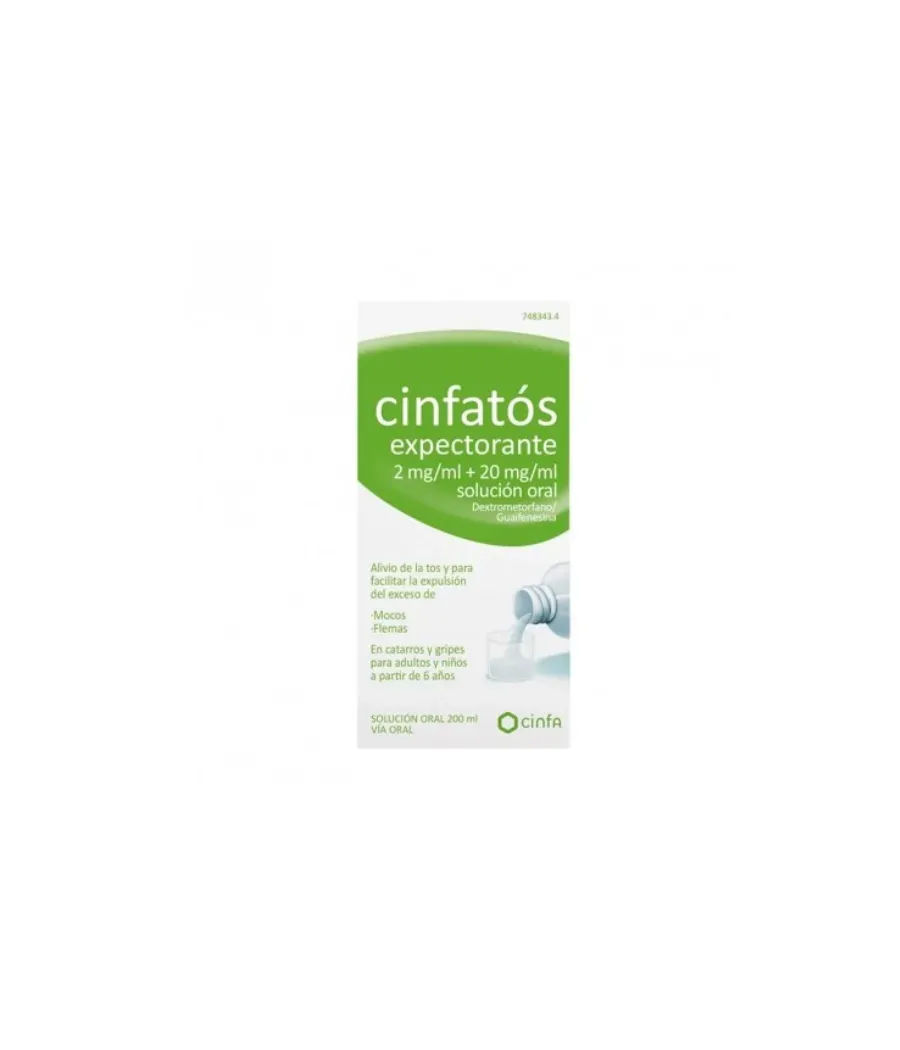 CINFATOS EXPECTORANTE 2/0 MG/ML JARABE 200 ML