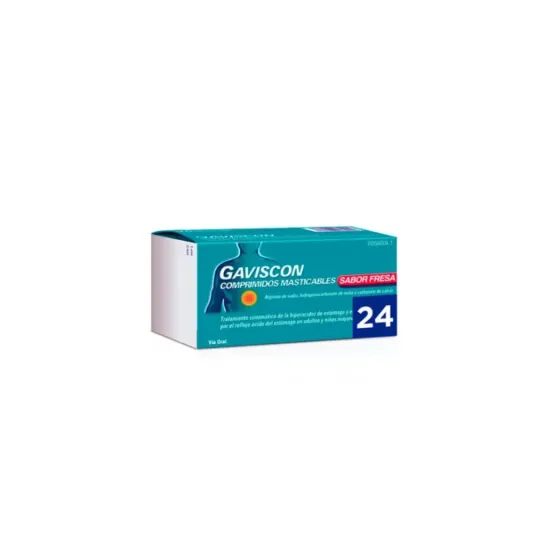 GAVISCON FORTE  24 COMPRIMIDOS MASTICABLES