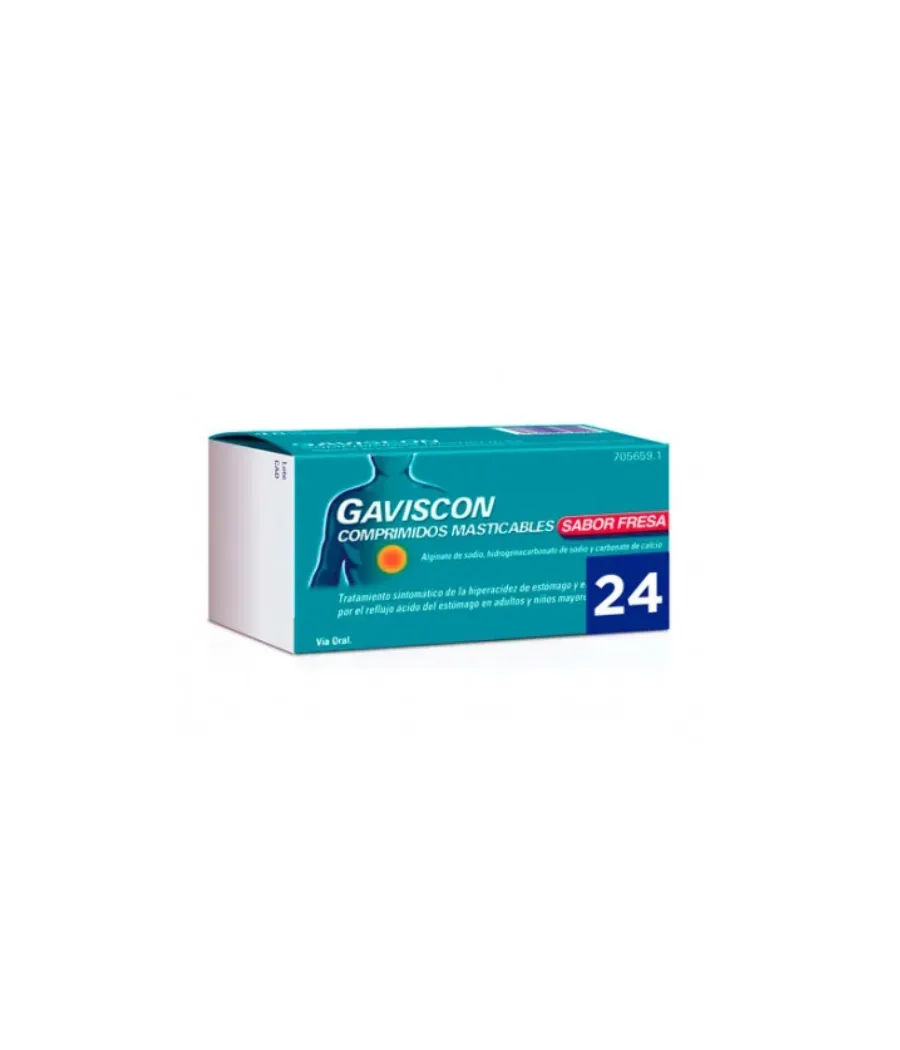GAVISCON FORTE  24 COMPRIMIDOS MASTICABLES
