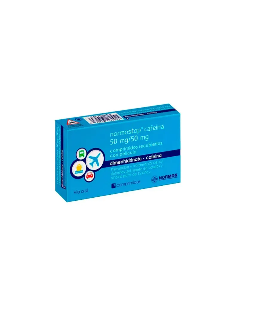 NORMOSTOP CAFEINA 50 MG 12 COMPRIMIDOS