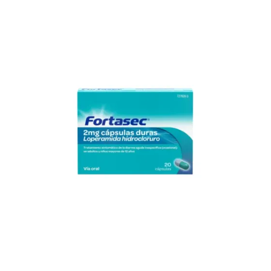 FORTASEC 2 MG 20 CAPSULAS
