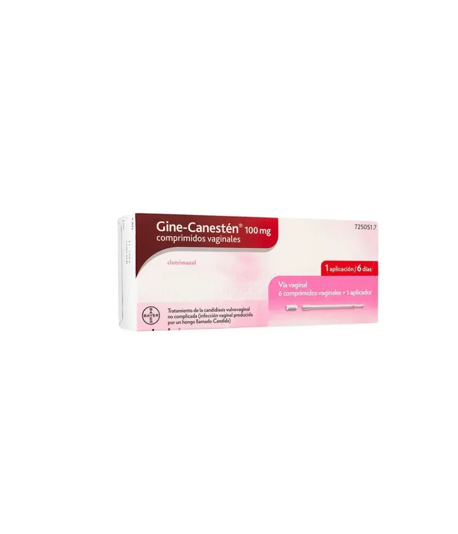 GINE CANESTEN 100 MG 6 COMPRIMIDOS VAGINALES