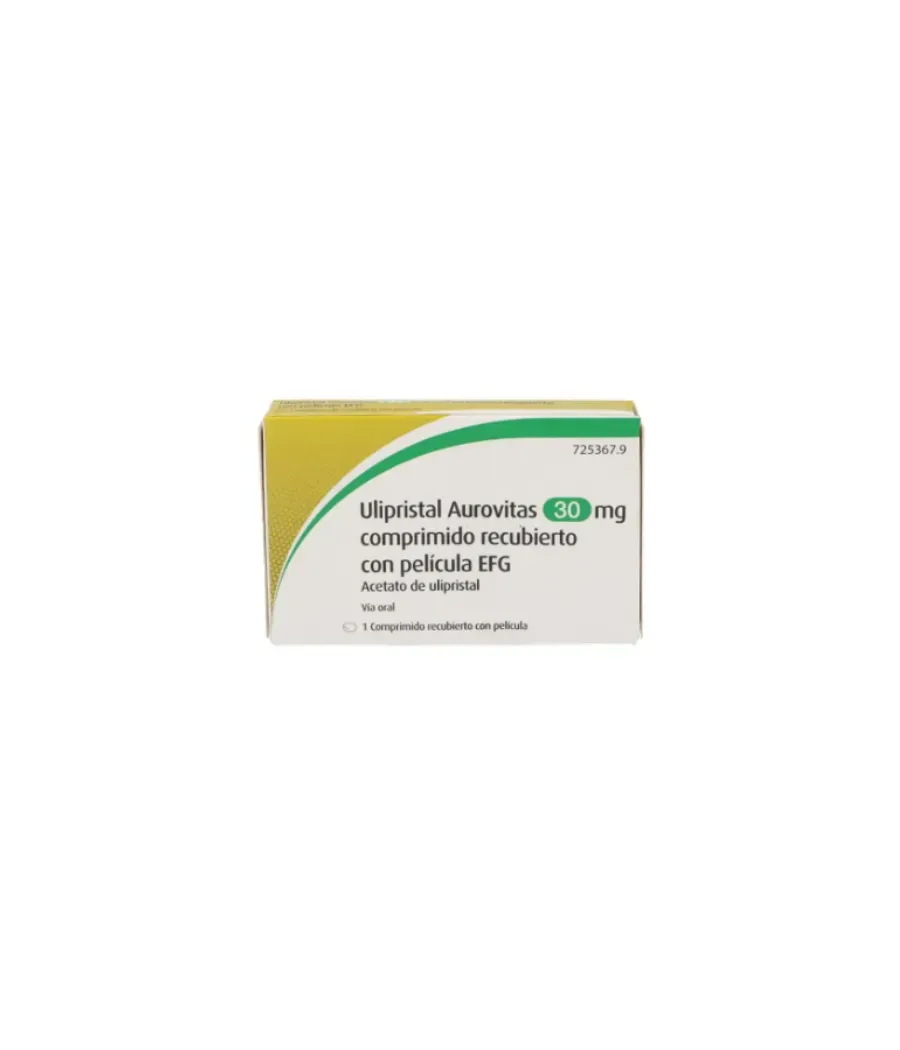 ULIPRISTAL AUROVITAS 30 MG 1 COMPRIMIDO