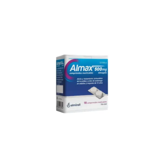 ALMAX 500 MG 18 COMPRIMIDOS MASTICABLES