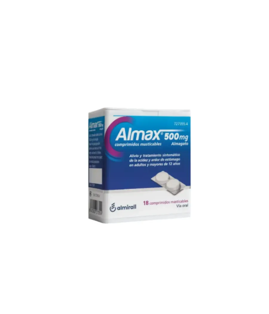 ALMAX 500 MG 18 COMPRIMIDOS MASTICABLES
