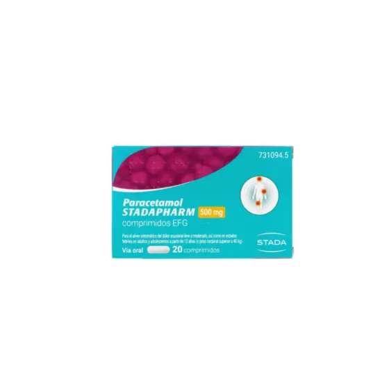 PARACETAMOL STADAPHARM 500 MG 20 COMPRIMIDOS