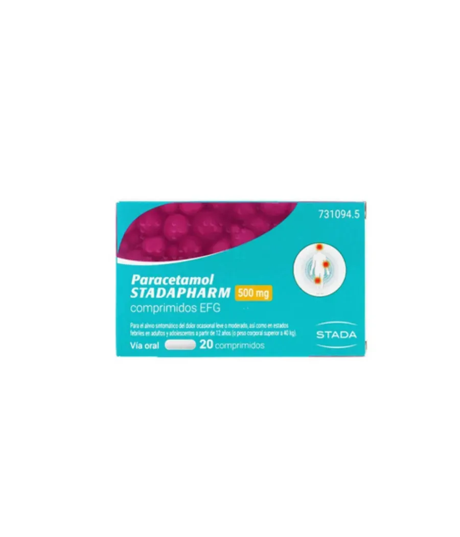 PARACETAMOL STADAPHARM 500 MG 20 COMPRIMIDOS