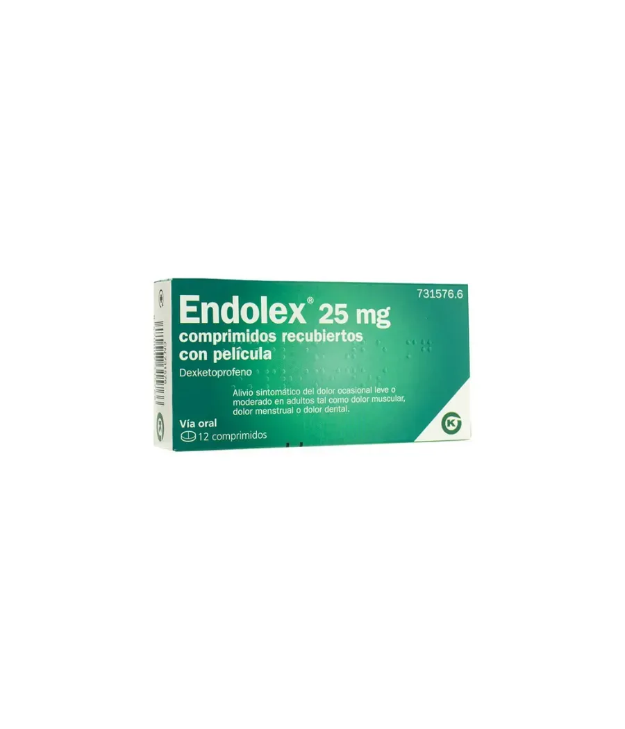 ENDOLEX 25 MG 12 COMP RECUBIERTOS