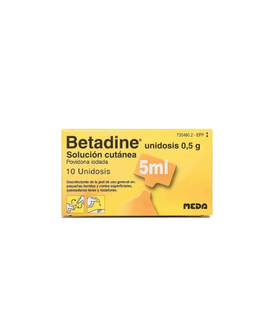 BETADINE 10% SOLUCION TOPICA 10 UNIDOSIS 0.5 ML