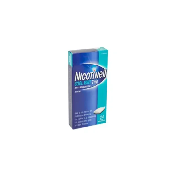 NICOTINELL COOL MINT 2 MG 24 CHICLES