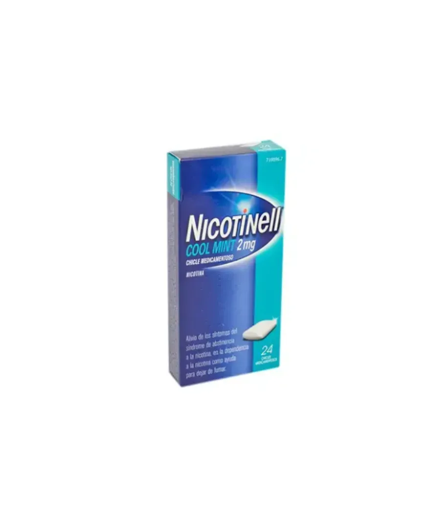 NICOTINELL COOL MINT 2 MG 24 CHICLES