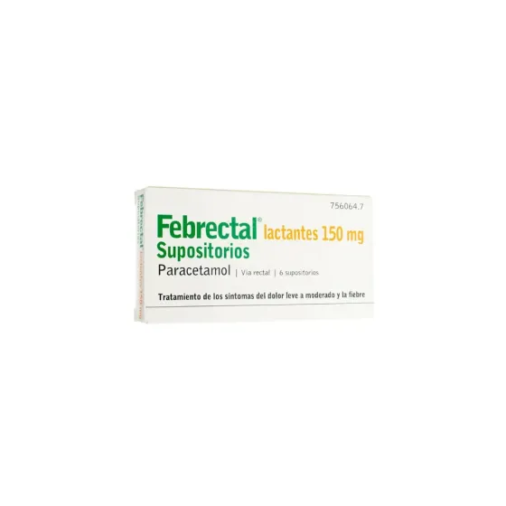 FEBRECTAL LACTANTES 150 MG 6 SUPOSITORIOS