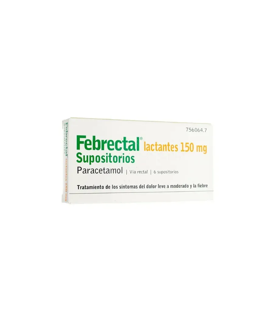 FEBRECTAL LACTANTES 150 MG 6 SUPOSITORIOS