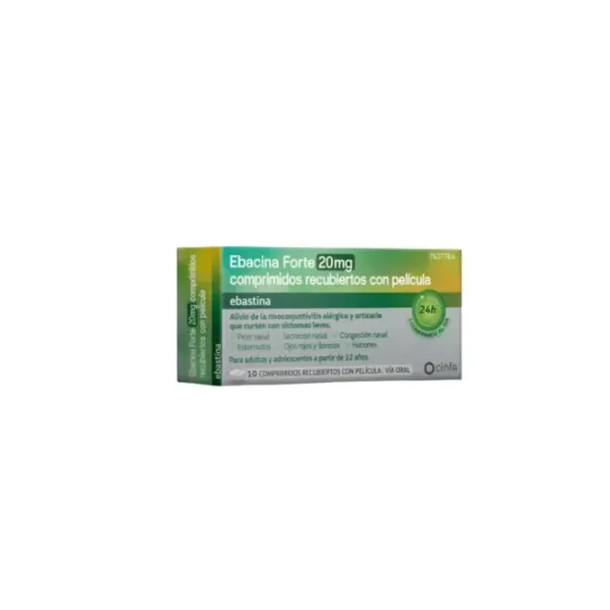 EBACINA FORTE 20 MG 10 COMPRIMIDOS