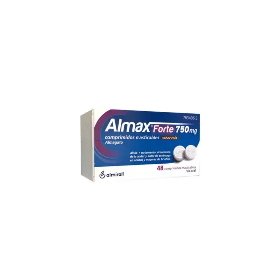 ALMAX FORTE COLA 750 MG 48 COMPRIMIDOS