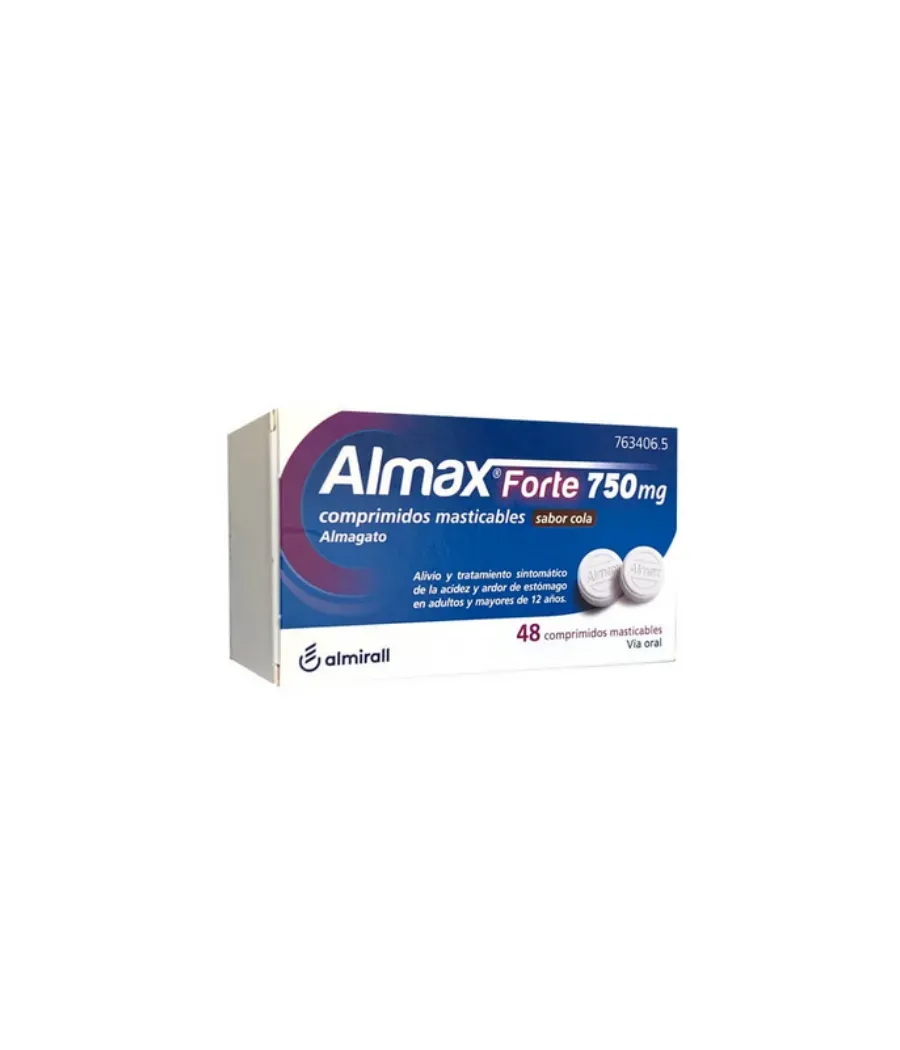 ALMAX FORTE COLA 750 MG 48 COMPRIMIDOS