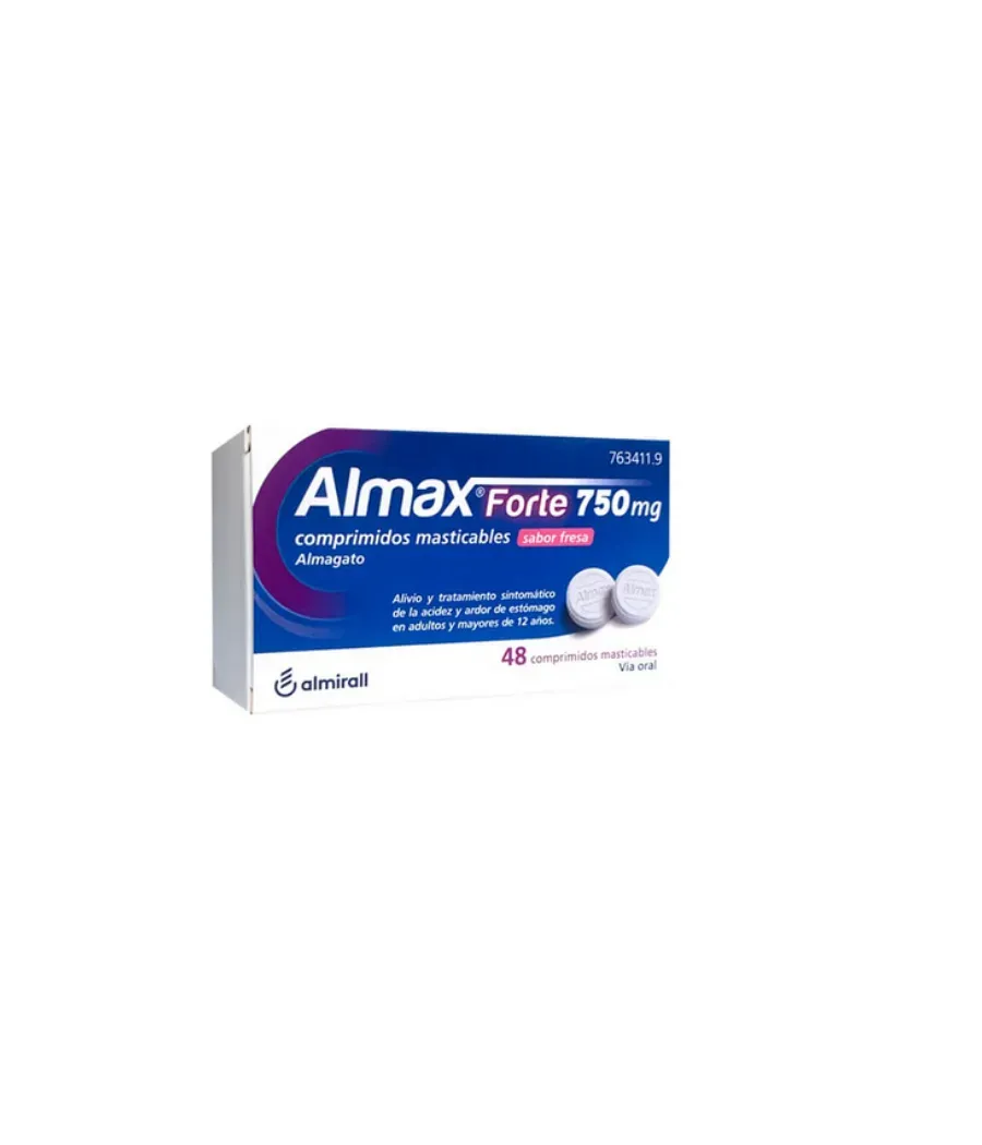 ALMAX FORTE FRESA 750 MG 48 COMPRIMIDOS