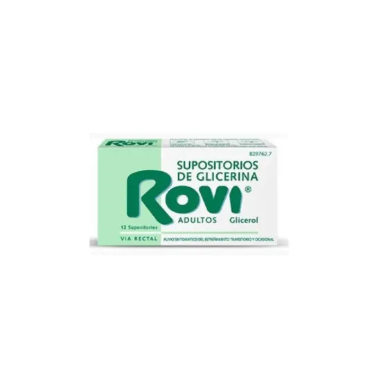SUPOSITORIOS GLICERINA ROVI ADULTOS 12 UNIDADES