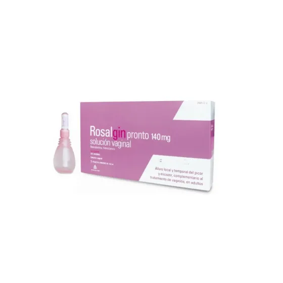 ROSALGIN PRONTO 140 MG SOLUCION VAGINAL 5 ENVASES MONONODIS