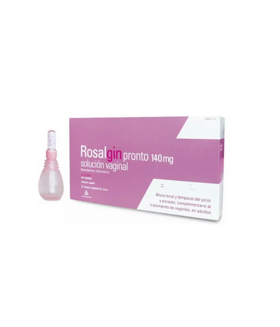 ROSALGIN PRONTO 140 MG SOLUCION VAGINAL 5 ENVASES MONONODIS