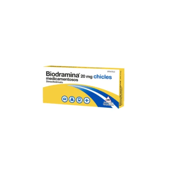 BIODRAMINA 20 MG 6 CHICLES