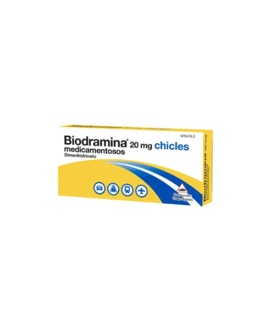 BIODRAMINA 20 MG 6 CHICLES