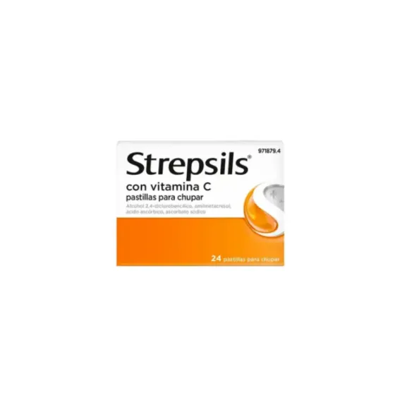 STREPSILS CON VITAMINA C 24 PASTILLAS PARA CHUPAR