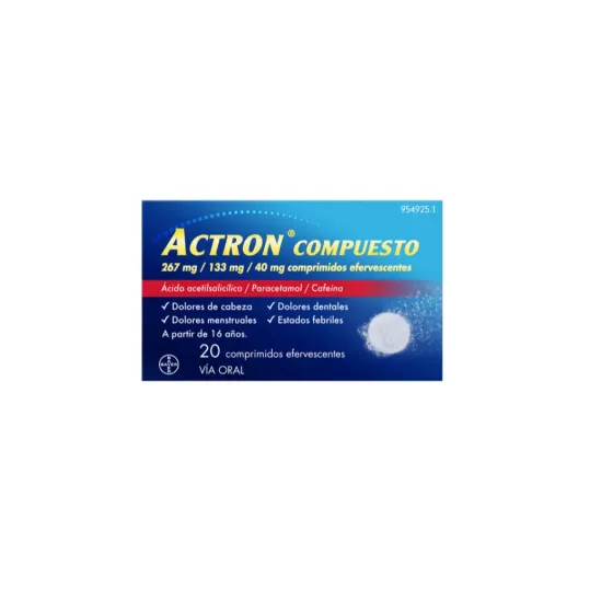 ACTRON COMPUESTO 20 COMPRIMIDOS EFERVESCENTES