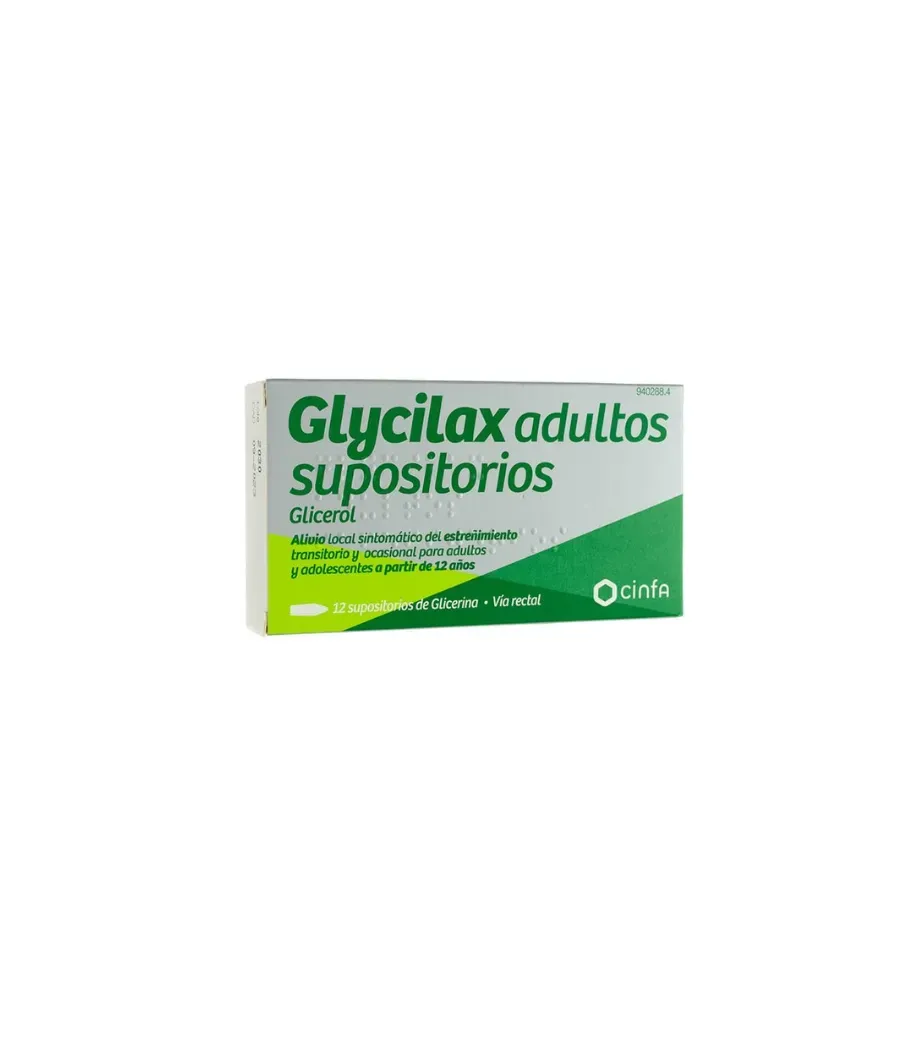 GLYCILAX ADULTOS SUPOSITORIOS GLICERINA 12 UNIDADES