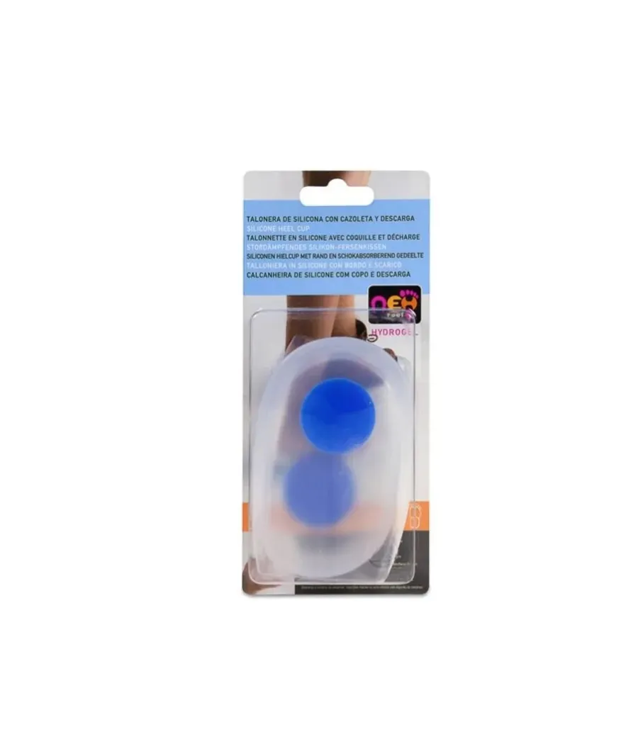 NEH FEET TALONERA SILICONA CON CAZOLETA Y DESCARGA 2 UNIDADES TALLA PEQUEÑA