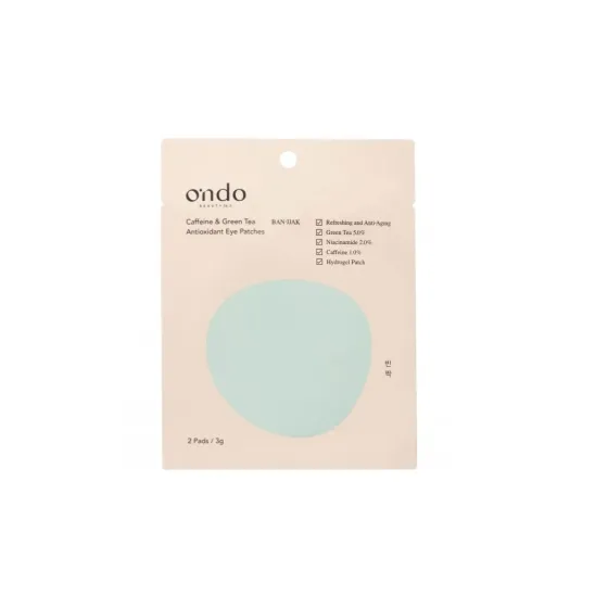 ONDO BEAUTY CAFFEINE & GREEN TEA ANTIOXIDANT EYE PATCHES 2 UNIDADES