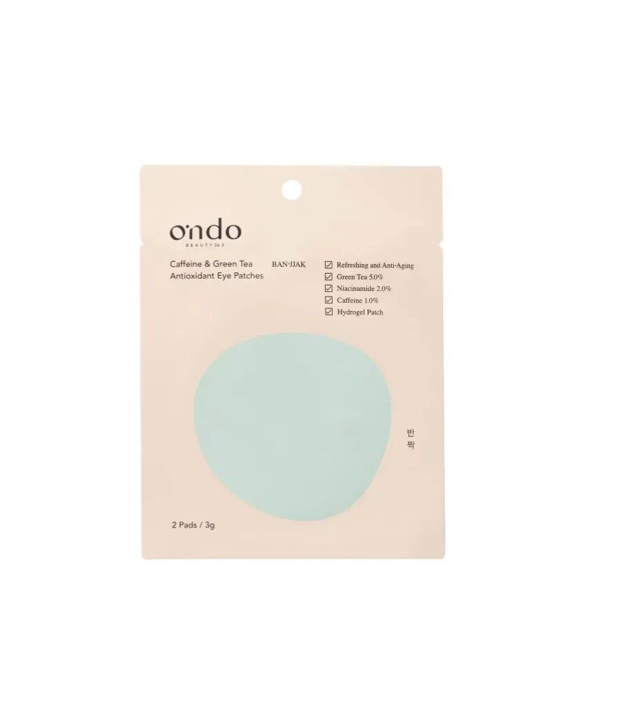 ONDO BEAUTY CAFFEINE & GREEN TEA ANTIOXIDANT EYE PATCHES 2 UNIDADES