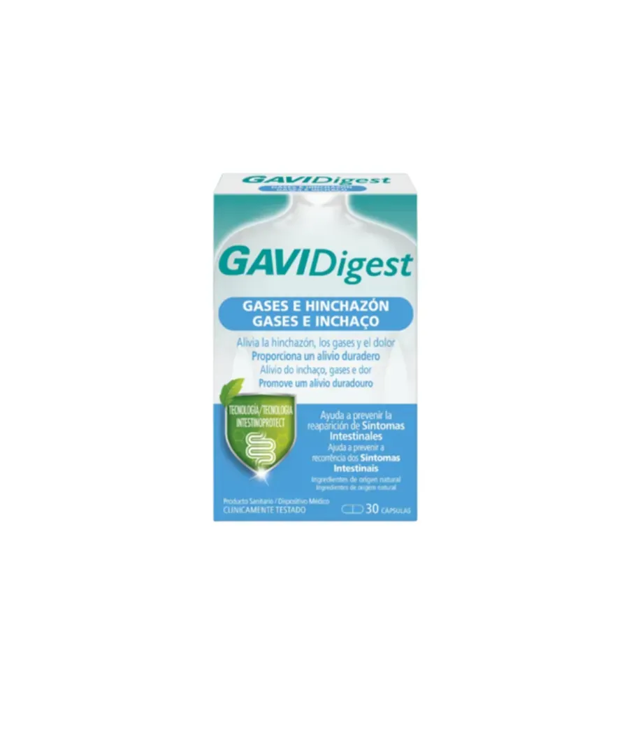 GAVIDIGEST GASES E HINCHAZON 30 CAPSULAS