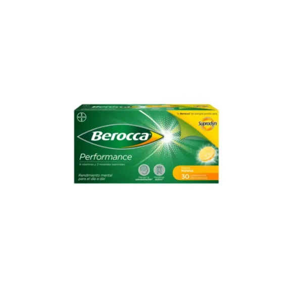 BEROCCA PERFORMANCE SABOR NARANJA 30 COMPRIMIDOS EFERVESCENTES