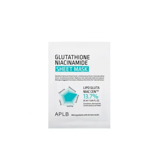 APLB GLUTATHIONE NIACINAMIDE SHEET MASK 25 ML